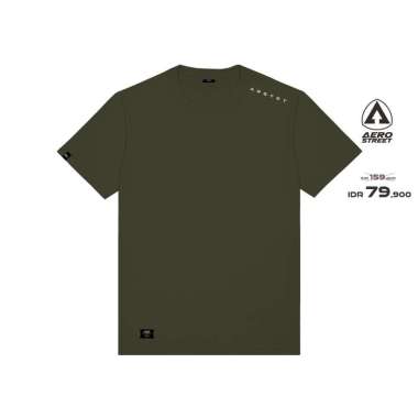 Aerostreet T Shirt Libero Hijau Army T-Shirt Tshirt KAF01 M