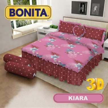 BONITA Bed Cover Set Sprei Rumbai King Size Uk.180x200 cm Kiara