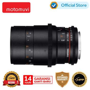 Samyang VDSLR 100mm T3.1 ED UMC Macro Fujifilm X Lensa Kamera