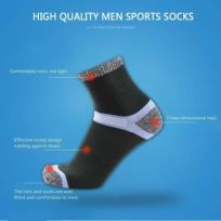 ZTOET Kaos Kaki Pendek Olahraga Quick Dry Breathable Sock Pria - Menjaga Kaki Tetap Sejuk dan Nyaman, Desain Ergonomis IH