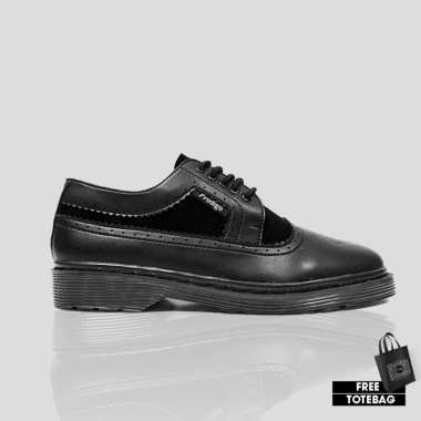 Prodigo * Sepatu Pria Musi Full Black | Sepatu Low Boots | Sepatu Pantofel | Sepatu Kerja | Sepatu B