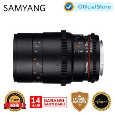 Samyang VDSLR 100mm T3.1 ED UMC Macro Fujifilm X Lensa Kamera