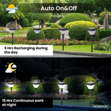 Lampu Taman RGB Tenaga Surya+Remot/Solar Garden Villa Dekoratif Smart