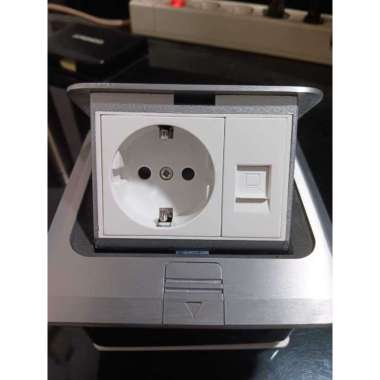 Stop Kontak Arde+Data dan Stop Kontak Arde Universal 2PIN Socket Tanam STOP KONTAK NO 2