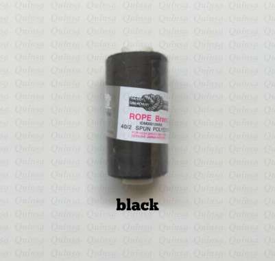Benang Jahit Cap Tambang Rope Brand 40/2 500 Yard Satuan Hitam