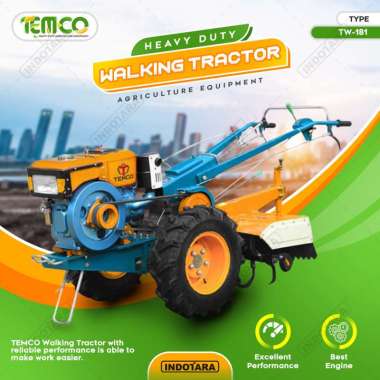 Temco Mini Diesel Engine Hand Walking Agriculture Wheel Tractor TW-181