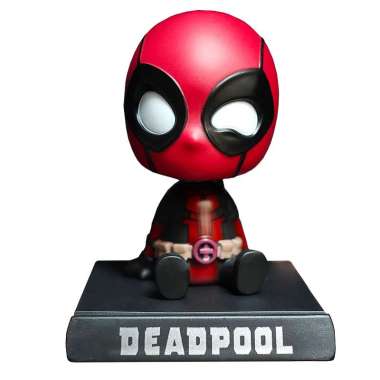 Pajangan Dashboard Mobil Super Hero Boneka Kepala Goyang/ Bobble Head Deadpool