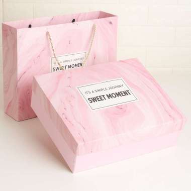 30x22x10 Premium Hampers Gift Box Bag / Tas Kotak Kado Hadiah Souvenir Pink