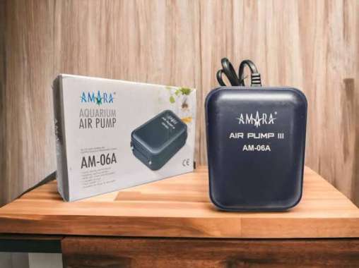 AMARA AM 06A - Mesin Aerator 2 Dua Lubang Pompa Udara Gelembung Air Kolam Ikan Filter Aquarium Aquas