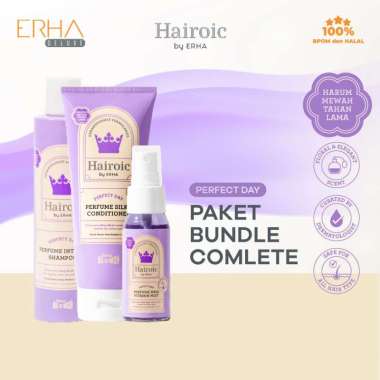 Hairoic by ERHA - Shampo Kondisoner Hair Mist Wangi Bunga Elegant Perfect Day