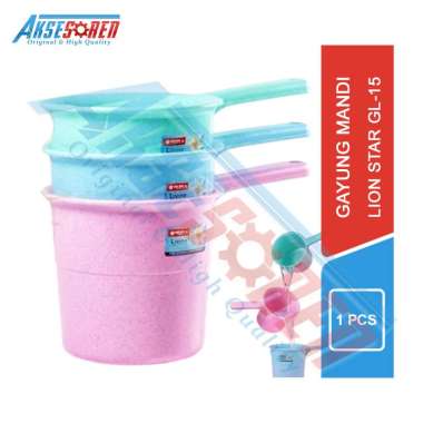 Gayung Air Livina Lion Star [GL-15/1.5 L] / Perlengkapan Mandi / Water Scooper Deluxe Pink