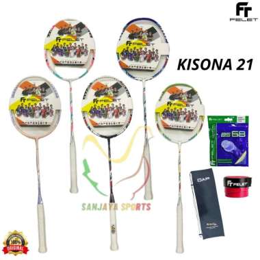 RAKET FELET BADMINTIN BULUTANGKIS FELET KISONA 21 ORIGINAL RAKET SAJA LAVENDER PINK