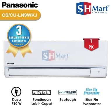 AC PANASONIC 1 PK Si BIRU LOW VOLTAGE CS-LN9WKJ / LN9WKJ GARANSI RESMI (MEDAN)