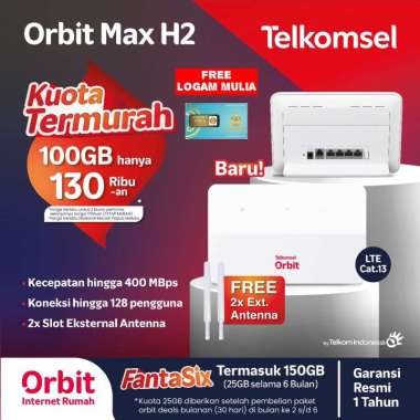 MODEM ROUTER HUAWEI B636 TELKOMSEL ORBIT MAX H2 MODEM WIFI 4G FREE TELKOMSEL 150GB