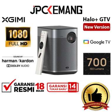 JPC KEMANG XGIMI HALO+ NEW GTV 1080p FHD 700 ISO Lumens Portable Projector with Google TV HALO PLUS