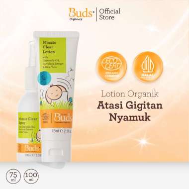 Buds Organics Mozzie Clear Lotion & Spray - Anti Nyamuk Bayi dan Anak Lotion
