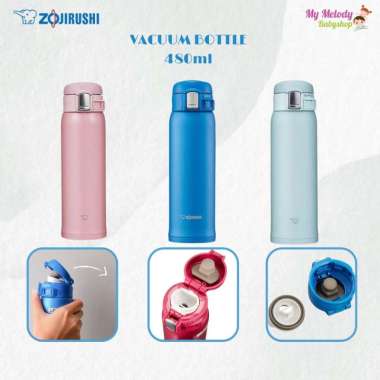 Zojirushi Termos Tumbler / Vacuum Mug / Botol Minum Vacuum Stainless 480 ml Pink