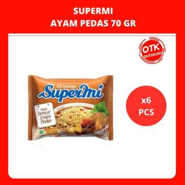 Promo Harga Supermi Mi Instan Semur Ayam Pedas 70 gr - Blibli