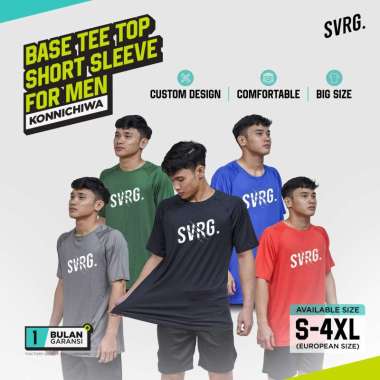 SVRG. Konnichiwa Base Tee for Men - Kaos Olahraga - SVRG Edition 3XL Hijau