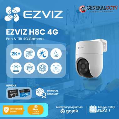 Ezviz H8c 4G 2K 3MP Outdoor PTZ Color Night Sim Card w/ LAN Port H8C 4G Only