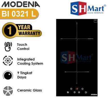 KOMPOR INDUKSI MODENA BI0321L / KOMPOR LISTRIK 2 TUNGKU BI-0321L MEDAN