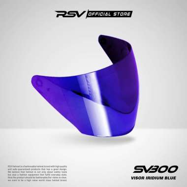 RSV HELLMET - VISOR IRIDIUM RED/ BLUE/ GREEN UNTUK SV300 & NEW WINDTAIL IRIDIUM GREEN