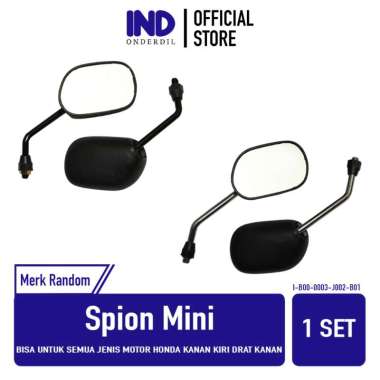 Spion Mini Model Aspira Drat Honda Kanan Sepion Set Kecil Hitam Chrome Beat FI Pop Street eSP Vario