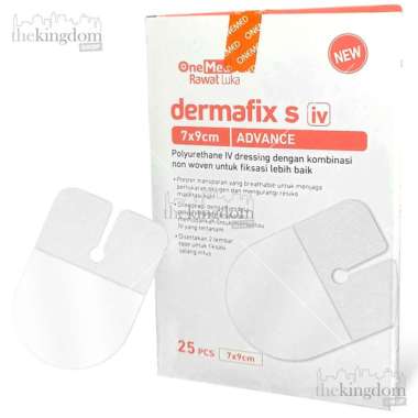 Onemed Dermafix S IV Advance 7x9cm Infusion Catheter Transparent Plaster Dressing Plester Perban Kat
