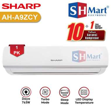 AC 1 PK SHARP AH-A9ZCYN / 9ZCYN GOLD FIN NEW 2022 GARANSI RESMI (MEDAN)