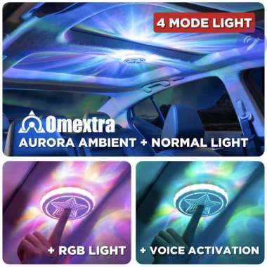 Lampu Led Ufo Omextra Lampu Mobil Lemari Multifungsi Led Lamp BLUE