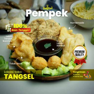 Pempek Palembang Asli 100% Ikan Tenggiri / Pempek Premium Free Kuah Cuko Kental Pedas Sedang Manis /