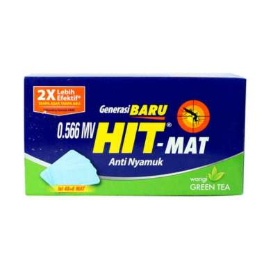 HIT Mat Green Tea Anti Nyamuk Elektrik Refill 48 pcs