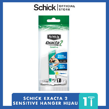 Schick Exacta 2 Sensitive Hanger Hijau