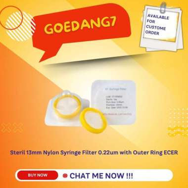 Steril 13mm Nylon Syringe Filter 0.22um with Outer Ring ECER