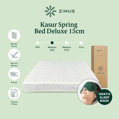 NEW Zinus Kasur Spring Bed Deluxe Tebal 15cm 180 x 200