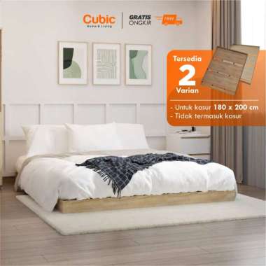 Cubic Dipan Kasur Minimalis Alas Tempat Tidur LUNA BD 181 Sonoma Oak