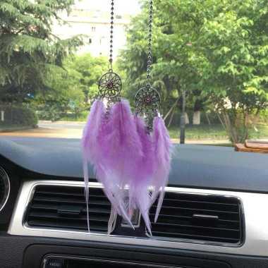 Pajangan Gantungan Kaca Spion Tengah Mobil Dream Catcher/Hiasan Gantung Bintang Bulan Untuk Dekorasi