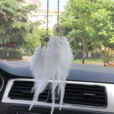 Pajangan Gantungan Kaca Spion Tengah Mobil Dream Catcher/Hiasan Gantung Bintang Bulan Untuk Dekorasi
