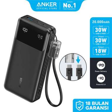 Powerbank Anker 20000 mAh PD (30W) - A1384