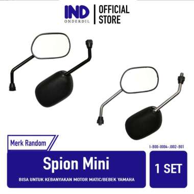 Spion Mini Model Aspira Drat Yamaha Sepion Kaca Set Kecil Hitam Chrome Mio Lama Smile Sporty J M3 Z 