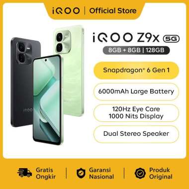 vivo iQOO Z9x (8/128) Snapdragon 6 Gen 1 4nm (ANTUTU 570,456+), 6000 mAH, 1000 nits 120hz eye-care d