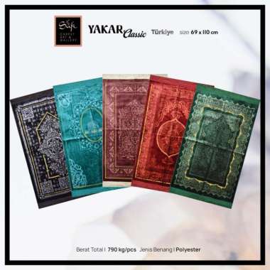 Sajadah Turki Lembut Yakar Classic 70x110