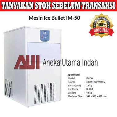 Wirastar IM-50 Ice Cube Bullet Maker Machine - Mesin Pembuat Es Batu Kristal Bentuk Peluru