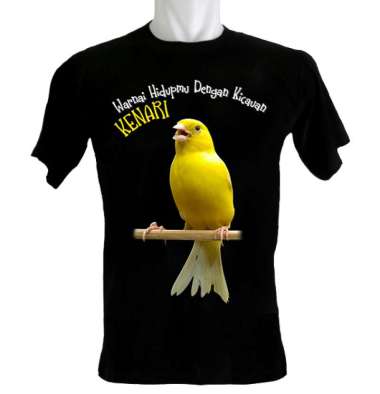 Kaoskaoscorp Baju Kaos Distro Burung Kenari Warnai Hidupmu M