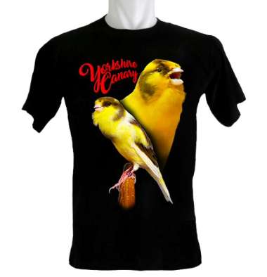 Kaoskaoscorp Baju Kaos Distro Burung Kenari Yorkshire Duo XL