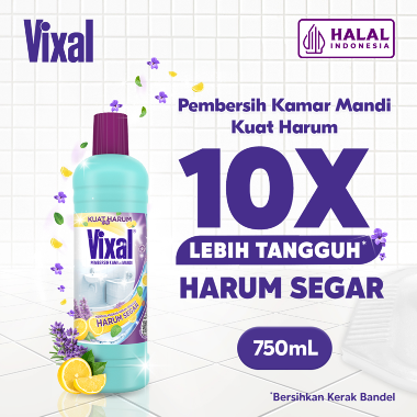Vixal Pembersih Porselen & Kamar Mandi HCl Anti Kerak Bandel Kuat Harum 750 mL