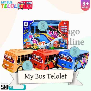 Mainan Anak Mobil Joget My Bus Telolet Dancing Bus Bis Tayo Musik