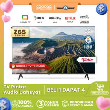 NEW COOCAA 32 inch Z65 - GOOGLE TV - 2K LED-TV - HDR 10 - Flicker Free - Low Blue Light - Eye Care -