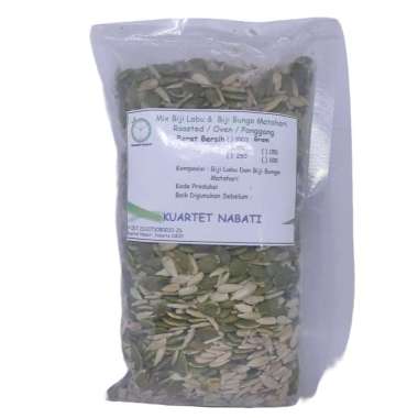 1000gr Kuartet Nabati Roasted Campuran Biji Labu / Pumpkin Seed & Biji Bunga Matahari / Sunflower Se