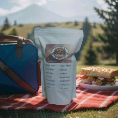 Kopi Biji Roasting/bubuk Robusta Flores Bajawa 250 gram Biji Roasting